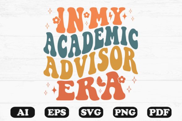 In My Academic Advisor Era Retro Wavy S Graphics