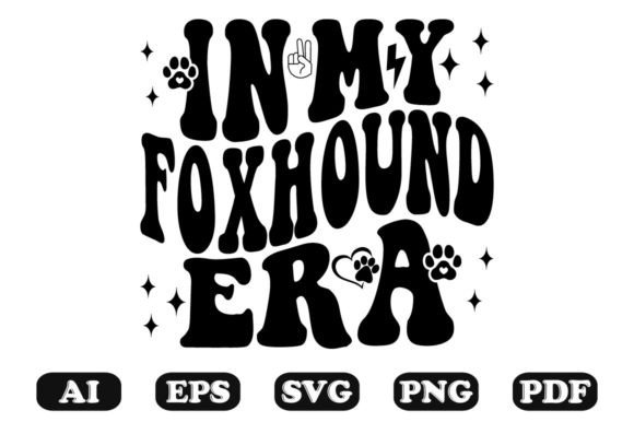 In My Foxhound Era Wavy SVG T-Shirt Graphics