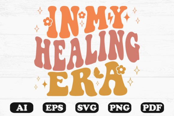 In My Healing Era Retro Wavy SVG Graphics