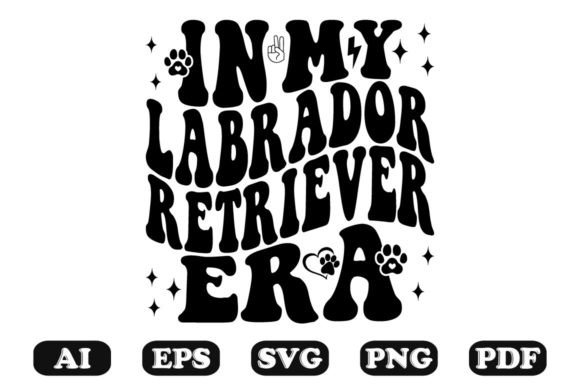 In My Labrador Retriever Era Wavy SVG Graphics