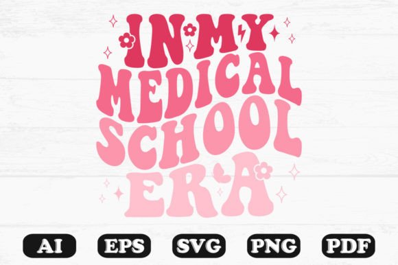 In My Medical School Era Retro Wavy SVG