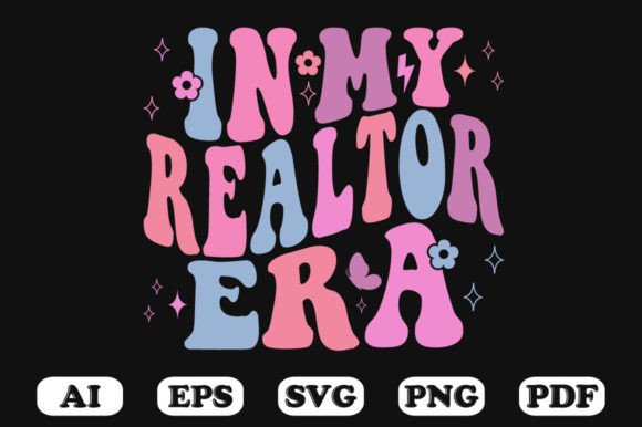 In My Realtor Era Retro Wavy SVG: Graphics for Crafts