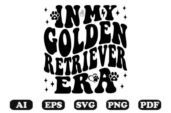My Golden Retriever Era Wavy SVG for Crafts & Graphics